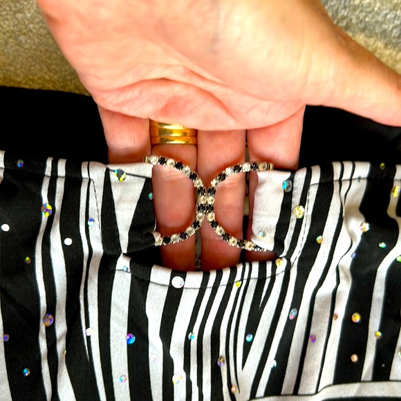 Joseph Ribkoff Black & White Midi Dress - Picture 2 of 10